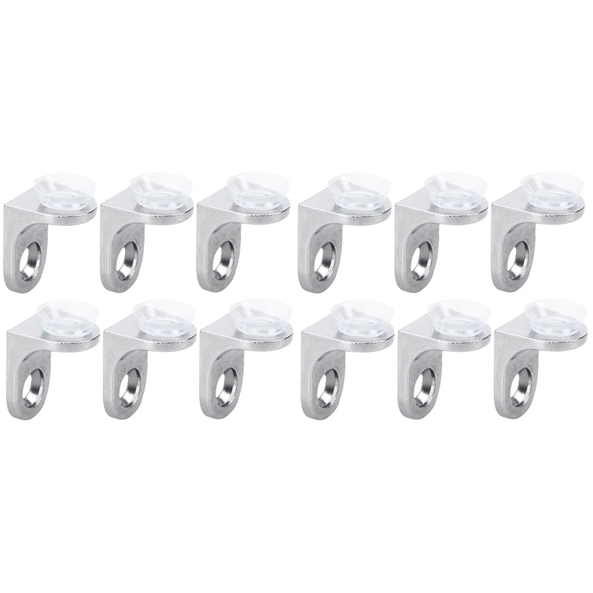 

20 PCS Wood Shelf Supports with Suction Cups Round Shelf Pegs with 10 PCS Screws (Silver)