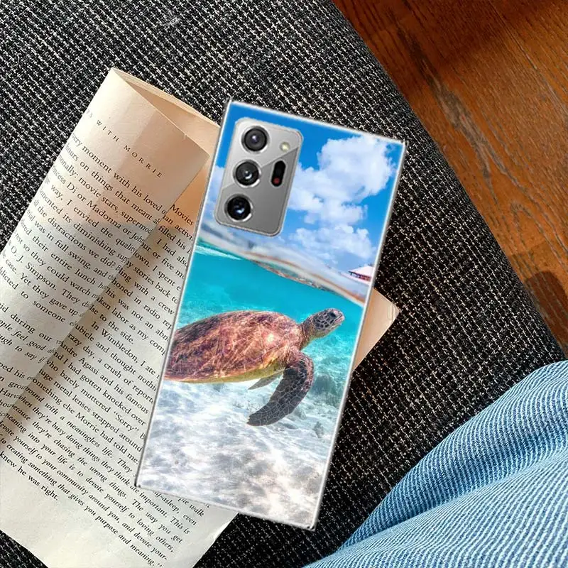 Чехол с рисунком морской черепахи для Samsung Galaxy S20 S23 FE S21 S10 Plus S24 S22 Ультратонкий