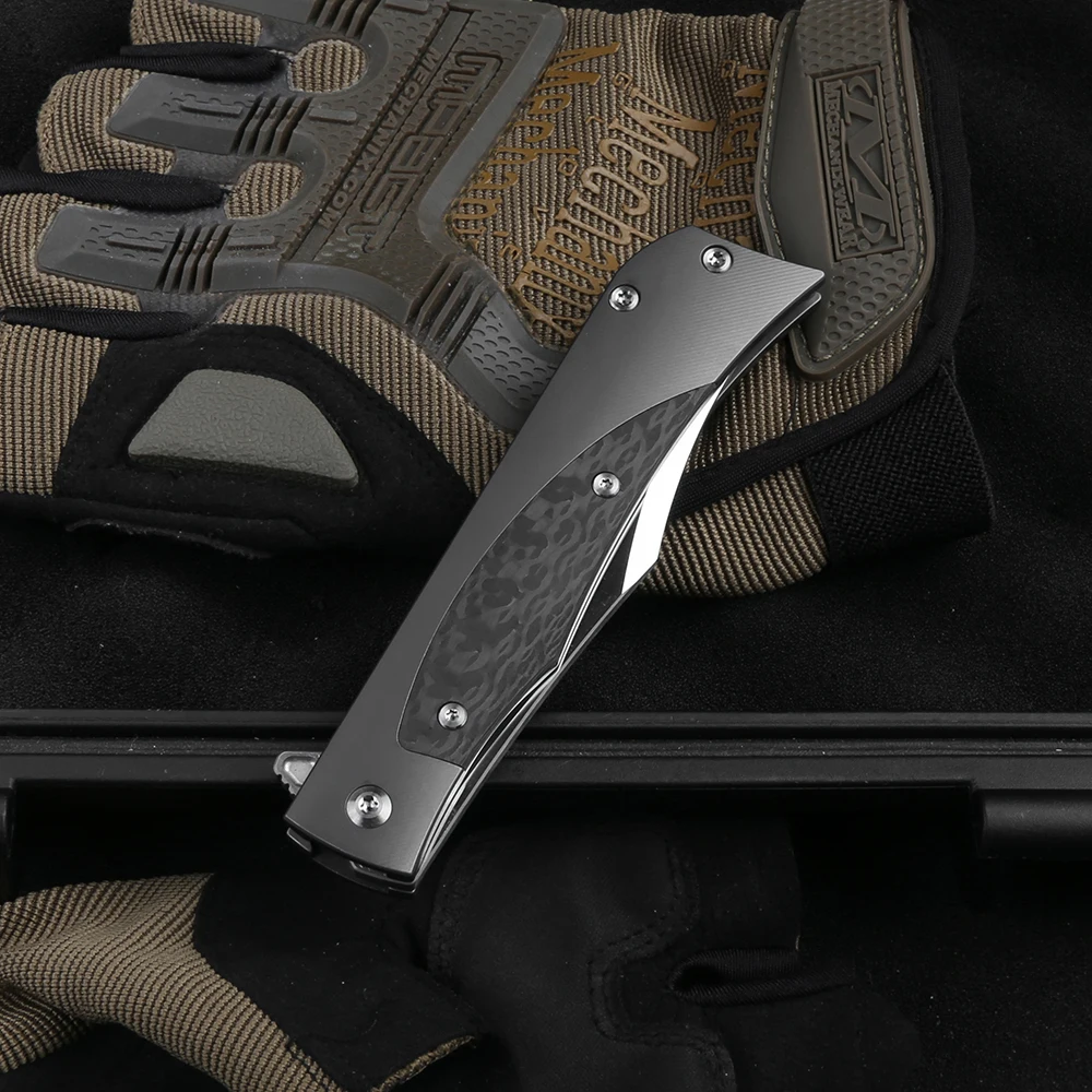 Складной нож 14C28N с лезвием из титанового сплава