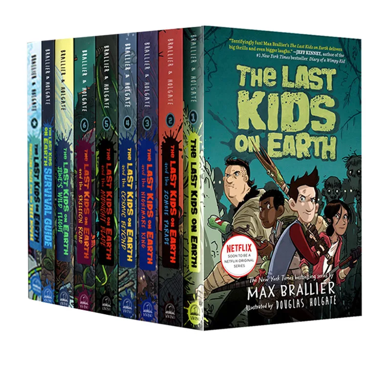 9Books Children's Fiction The Last Kids on Earth  English original hardcover 9 volumes sold together
