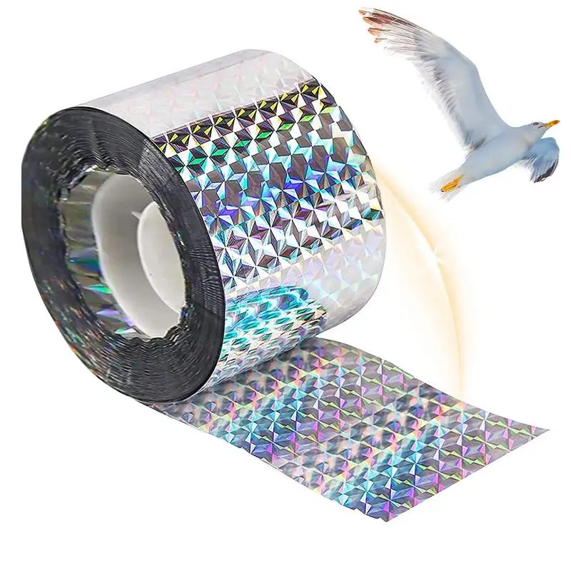 

Bird Reflective Tape Reflective Ribbon Double Side Reflective Scare Tape Ribbon Reflective Tape To Keep Birds Pigeons Crows Away