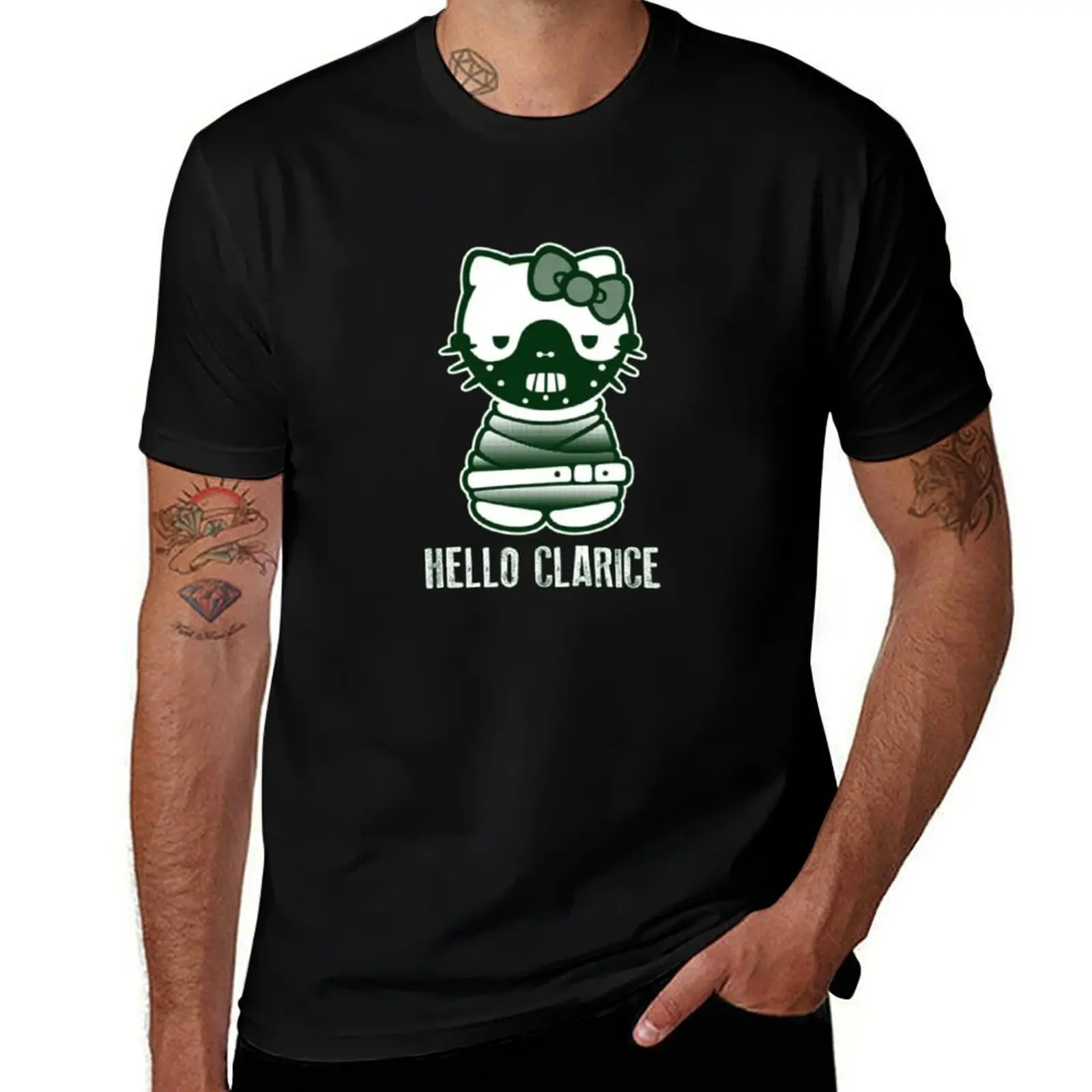 Футболка Hello Clarice мешковатые рубашки графические футболки в стиле рэпера