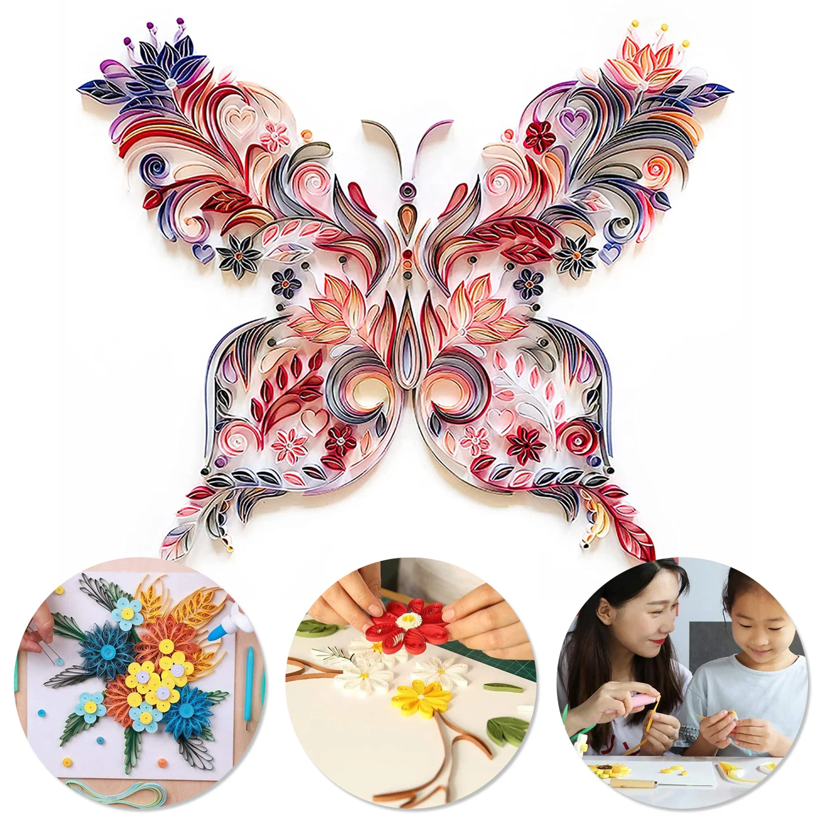 

Quilling Paper Pen Tool Set Diy Slotted Needle Rolling Ruler Tools Craft Curling Crafts Supplies Kits Home Design Drawing