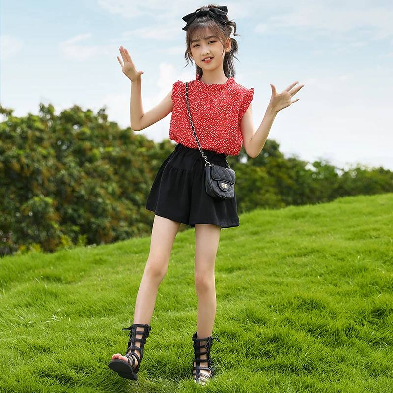 

2 шт., Детские хлопковые шорты в горошек, на Возраст 3-11 лет