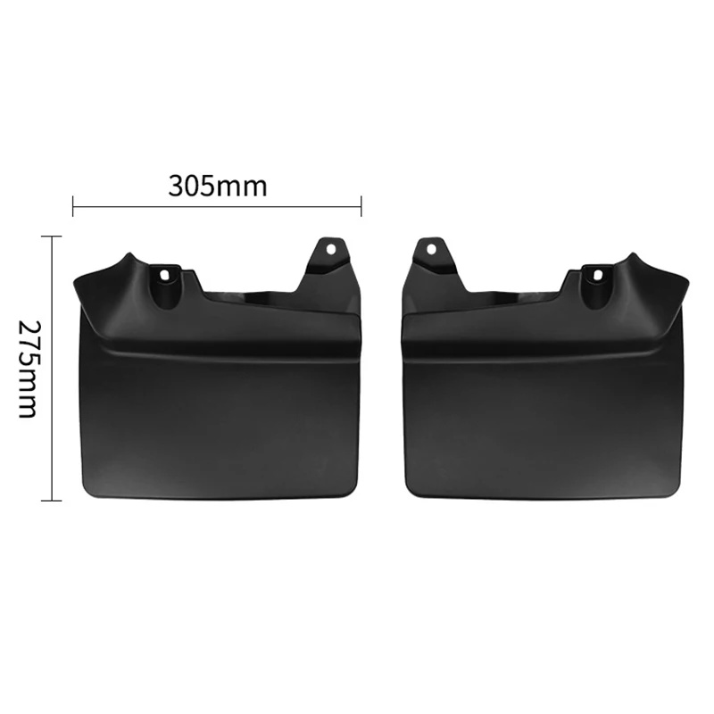 Фото Комплект из 4 передних и задних брызговиков для Toyota Land Cruiser Prado FJ90 1995-2003 (версия седан/туризм) №5