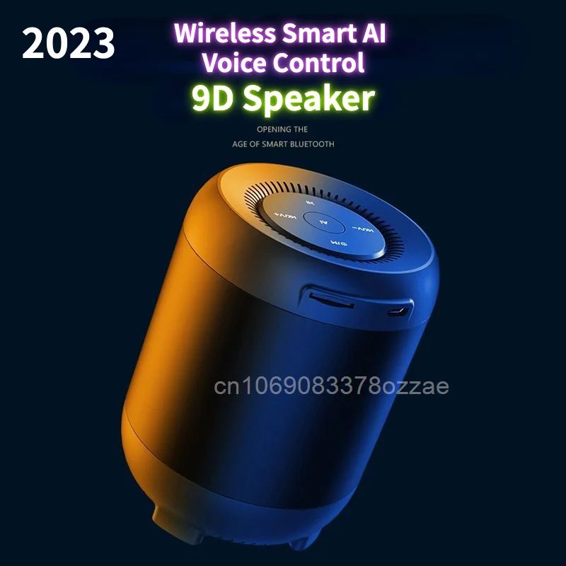 Купи 2023 Original 9D Stereo Bass Sound Smart Bluetooth TF Card Loud Double Speaker Subwoofer Outdoor Home Wireless Plug-in Mini Sale за 1,177 рублей в магазине AliExpress