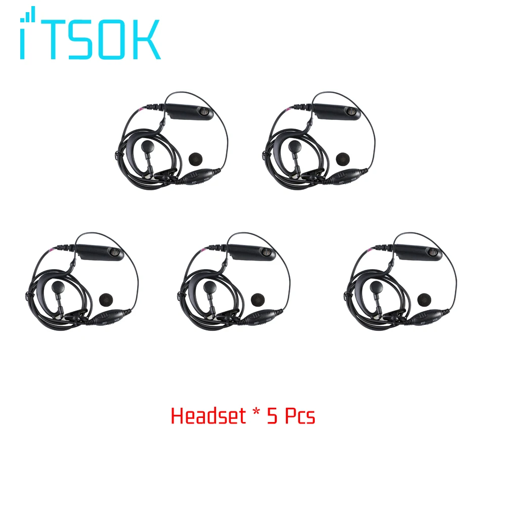 

5 шт. VOX PTT наушники гарнитура микрофон PTT для рации Motorola GP328 PRO5150 GP338 GP380 GP680 HT750 GP340