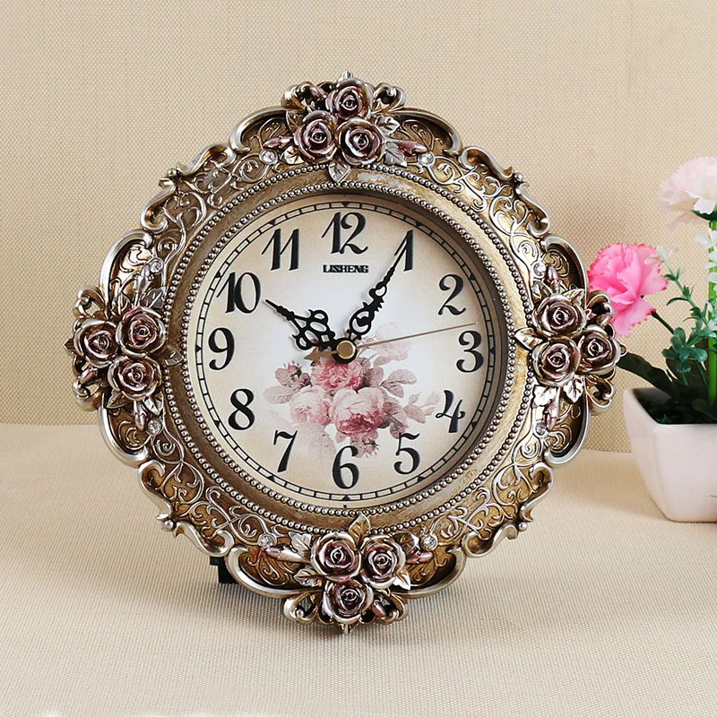 

Modern Farmhouse Large Kitchen Silent Quartz Wall Clock Metal Retro Rustic Wall Clock Roman Numeral Round Horloge Home Decor