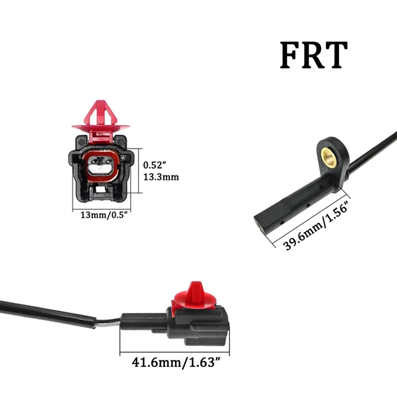 4PCS Front Rear Left Right ABS Wheel Speed Sensor For Nissan Tiida C11 Spare Parts 47910-ED500 47901-ED500 47900-ED500