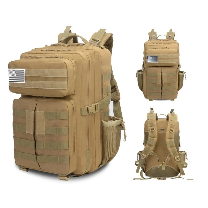 

Tactical Backpack Outdoor Shoulder Mountaineering Backpack Hunting Backpack Military Rucksacks 900D Oxford Cloth Waterproof Bags