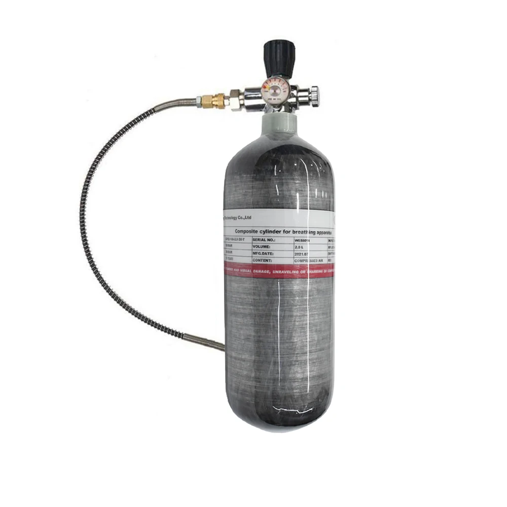 TUXING 2L 300Bar баллон из углеродного волокна для пейнтбола HPA Воздушный бак