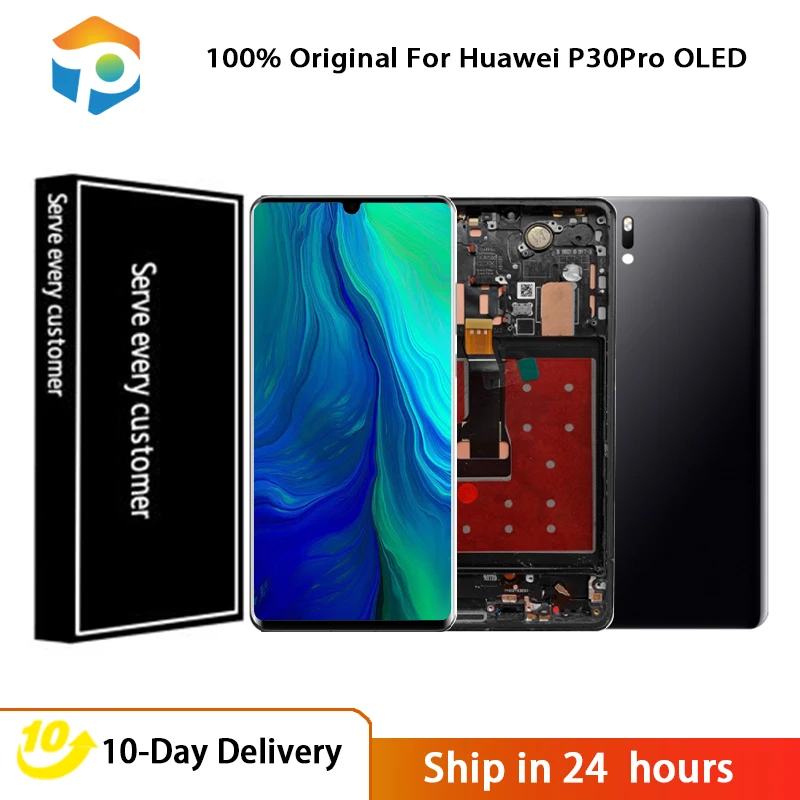 Super OLED P30Pro Lcd Display For Huawei P30 Pro VOG-L29 L09 L04 Display Touch Screen Digitizer Assembly For Huawei P30Pro LCD