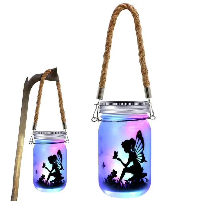 

Solar Mason Jar Lights Portable Hanging Solar Jar Lanterns Decorative Garden Lantern Solar Powered For Path Patio