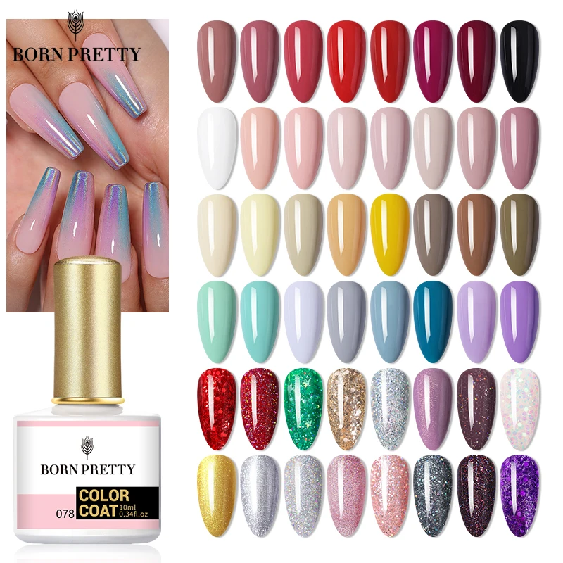 

Гель-лак для ногтей BORN PRETTY, Радужный светодиодный 120 цветов, 10 мл