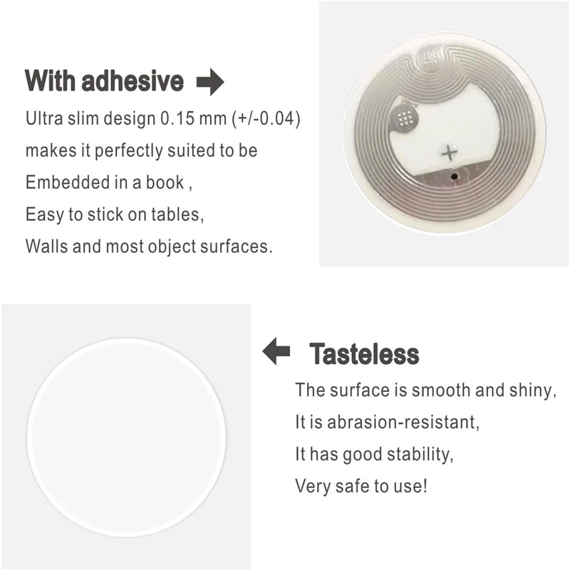 50 шт. NFC Ntag216 наклейка NFC-теги 216 тег карты 13 56 МГц NFC-тег наклейки 888 байт памяти