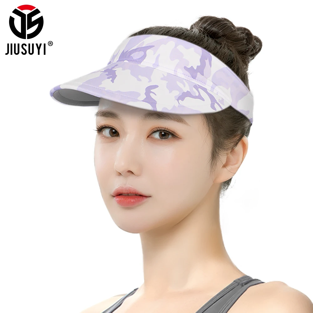 

Summer Sun Visor Cap Sports Running Bicycle Cycling Riding Golf Fish Marathon Adjustable Strap Anti UV Quick Dry EmptyTop Hats