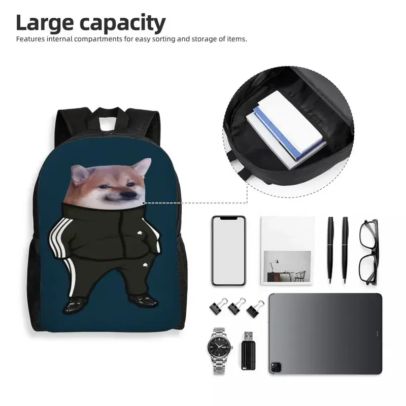 Рюкзак Cheems Doge Shiba Inu Meme для мужчин и женщин школьная сумка студентов колледжа