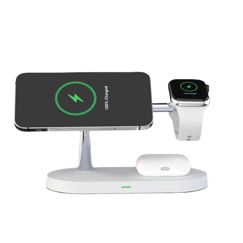 

Newest Macsafe Wireless Charger For iPhone 13 11 12 X 8 Samsung Apple Watch Charging Station for Airpods Pro iWatch 7-1