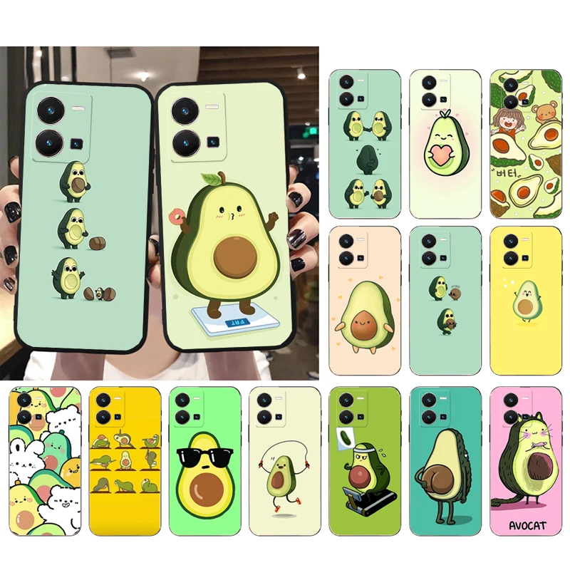 

Phone Case for VIVO Y53S Y33S Y11S Y31 Y21 Y70 Y20 Y21S Y72 Y22S Y35 Y51 Y01 V23E V21 V23 V21E Avocado Fruit Case