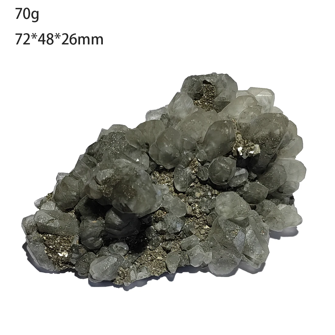 

B2-1B NEW! 100% Natural Calcite Cluster pyrite Specimen Stones and Crystals From Hubei Province China