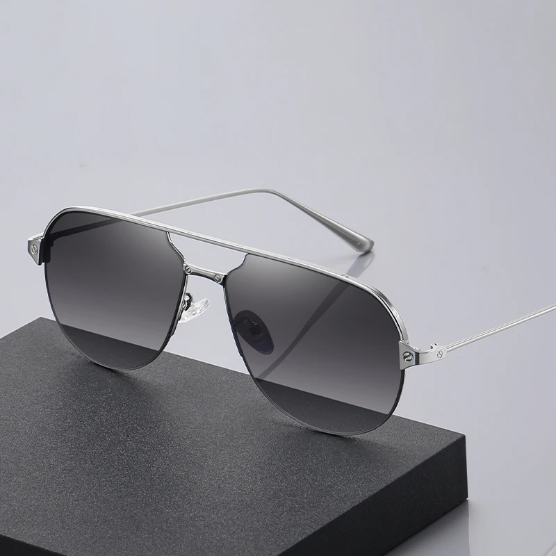 

Солнцезащитные очки с защитой UV400 для мужчин и женщин, классические поляризационные, для вождения, в металлической оправе, чёрные, 2023