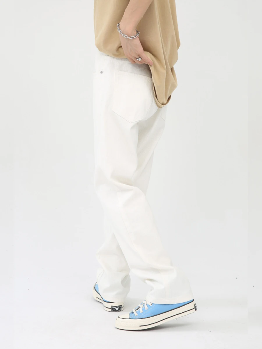 Four Seasons European and American Casual Jeans Trend Loose Straight Casual Trousers Men's and Women's Same Style Ins Hot Sale