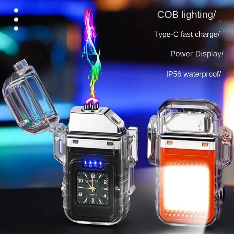 Электрическая зажигалка с подключением к USB лампой COB аксессуары для курения