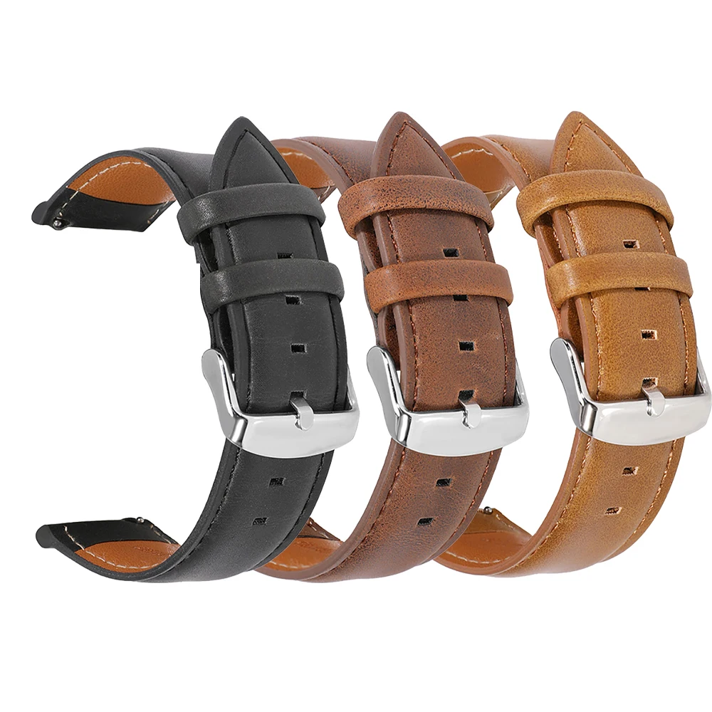 

22MM Soft Leather Strap for Xiaomi Watch S1 Pro /S1 & MI Color 2/S1 Active Wrist Band Mi Watch Color Bracelet Accessories
