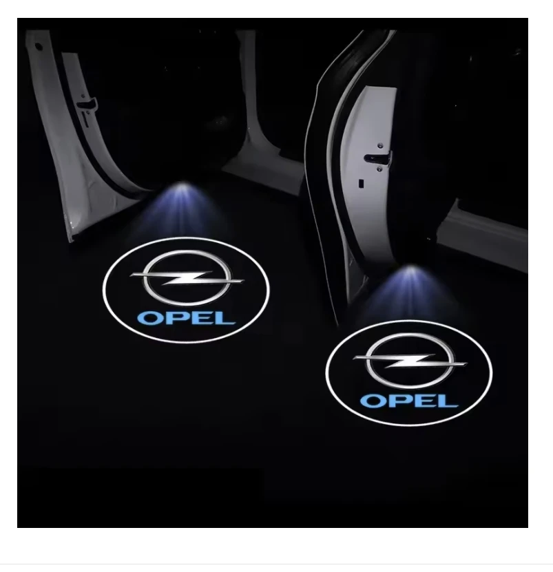 

Стайлинг автомобиля, светодиодное украшение для двери, беспроводной светильник приветствия, логотип, проектор для Opel Insignia Astra Antara Meriva Zafira H G Corsa