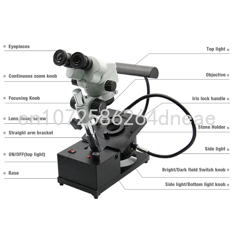 Регулируемый бинокль ювелирный микроскоп gemologic профессиональный уровень
