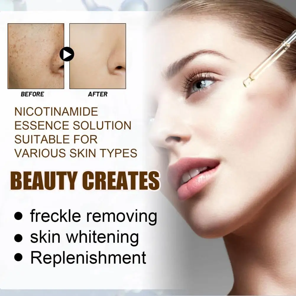 

10ml Practical Wide Application Fade Fine Lines Nicotinamide Face Makeup Liquid Women Gift Face Essence Essence