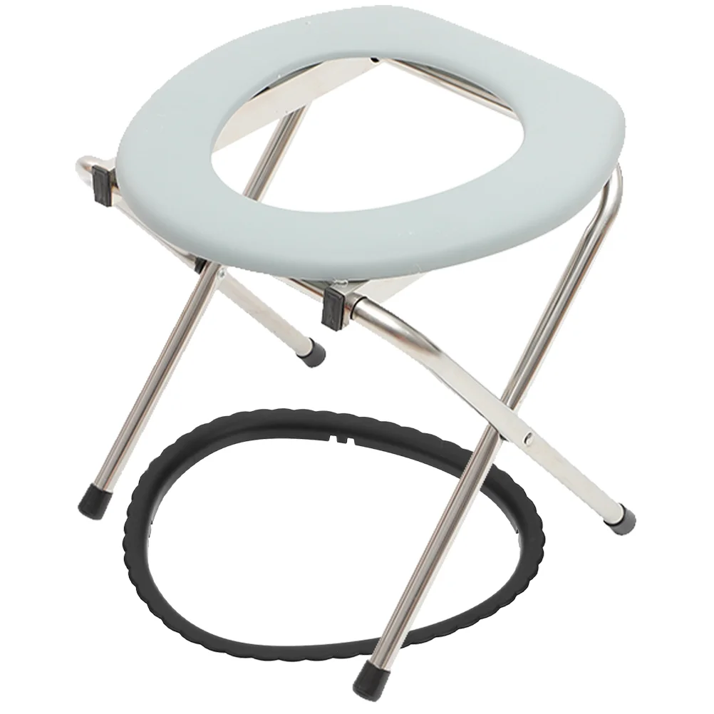 

Outdoor Commode Chair Bedside Commode Bathroom Folding Squat Toilet Chair Elderly Toilet Stool Pregnant Woman Toilet Stool