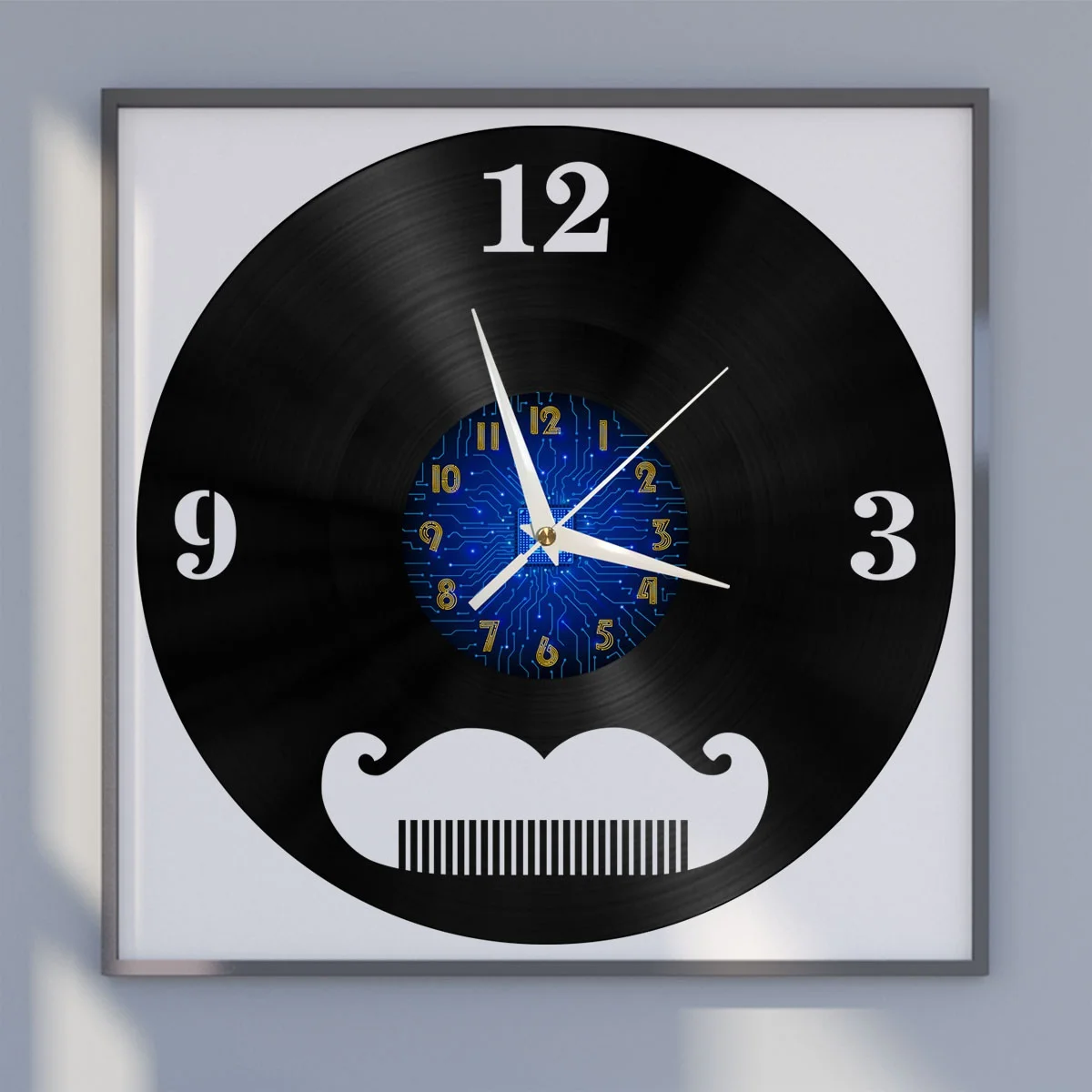 

Professional Barber Shop Decoration Vinyl Wall Clock, Vinyl Record Clock Wall Art Silent & Non-ticking