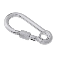 boat 12x140mm 304 stainless steel with screw outdoor activities opening spring snap safe hook fastener clip shackle