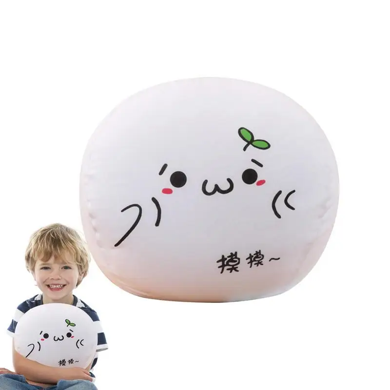 

Round Throw Pillow Face Emoticon Cushion Doll Anime Pillows Mult-use Decorative Round Sphere Cushion Expression Emoticon Pillow