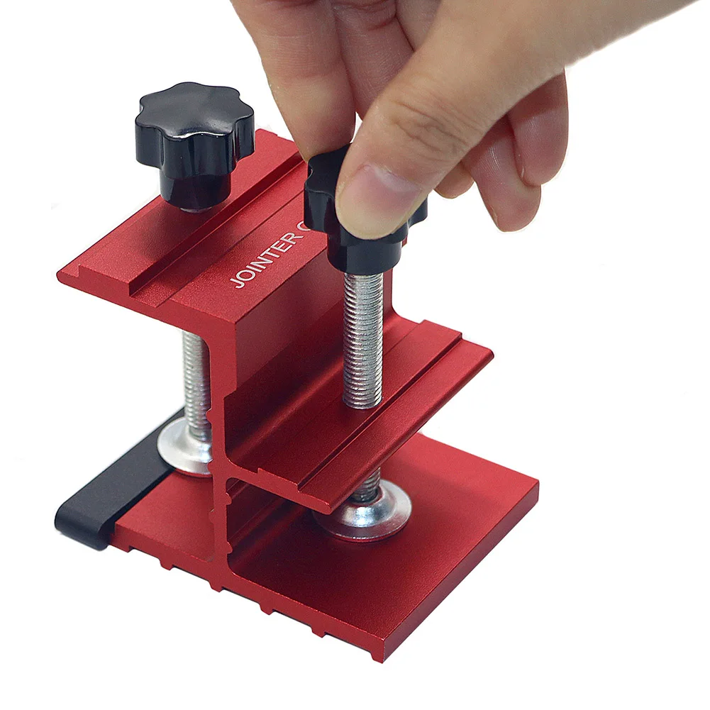 

2pcs Upgraded T-Track Hold Down Woodworking Clamp Fixed clamp Fixed Jig F Clip Jig T-Slots Clamping Kit Blocks Carpentry Tool