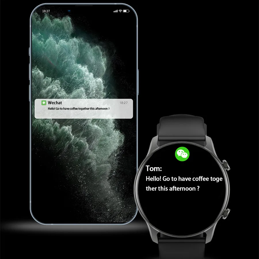 Smartwatch Sport Women Men Call Bluetooth 280mA Battery IP68 Waterproof  Heart Rate Tracker Ladies Smart Watch Call Android IOS