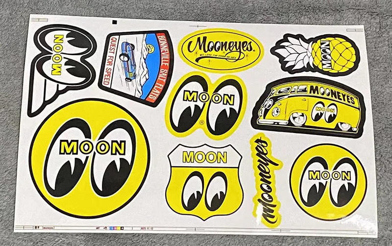 

30 комплектов наклеек Mooneyes Moon Eyes Rat Fink