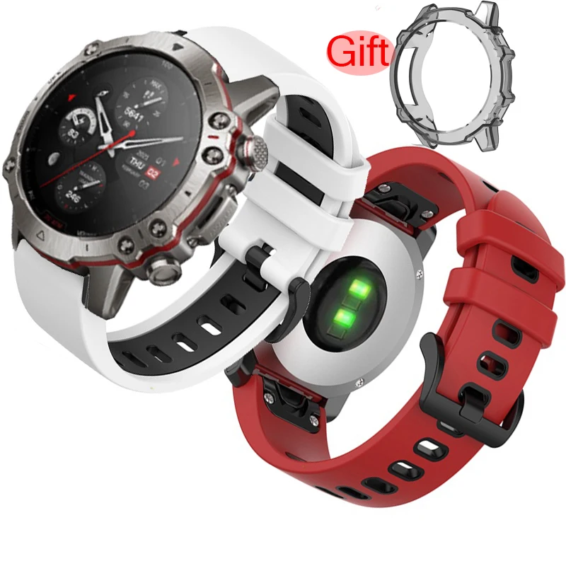 

Силиконовый ремешок для смарт-часов Amazfit Falcon, женский и мужской браслет, ремешок с защитой экрана