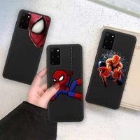 marvel superhero spider man phone case for samsung galaxy note20 ultra 7 8 9 10 plus lite m21 m31s m30s m51 soft cover
