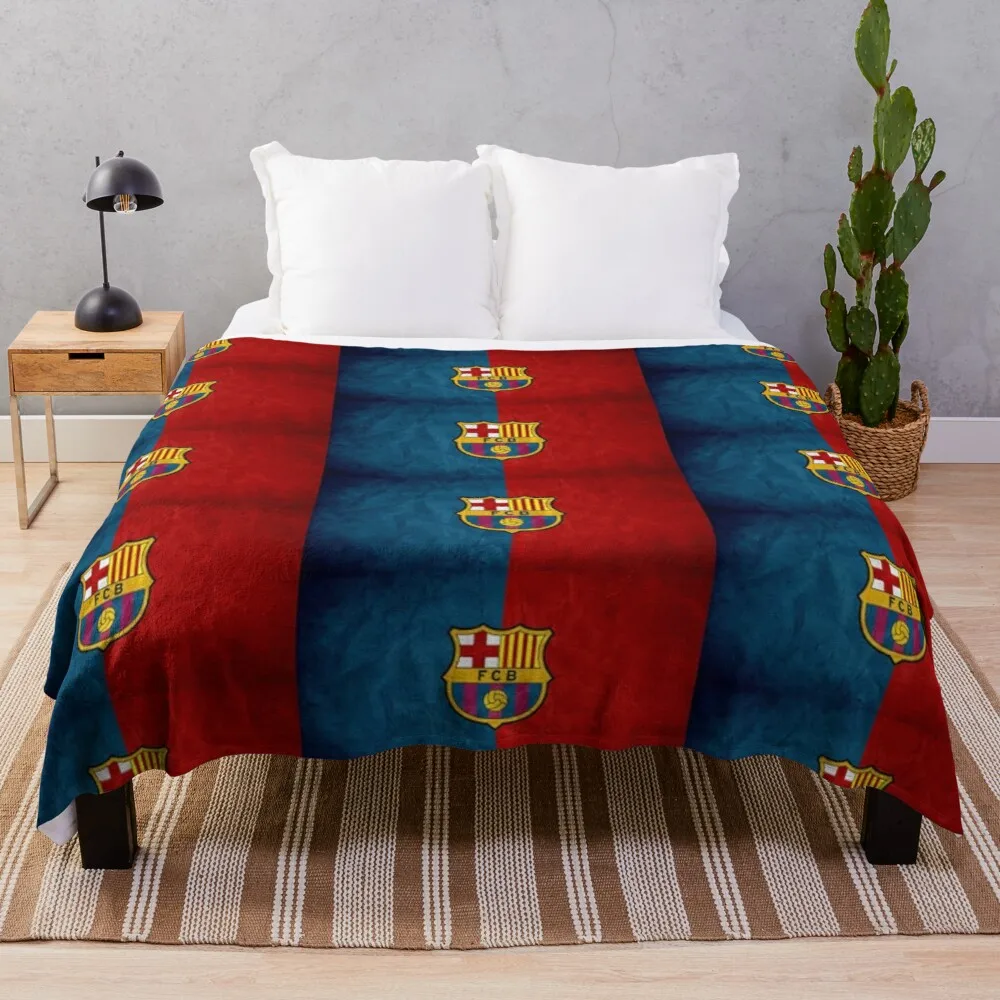 

FC Barcelona Throw Blanket Soft Big Blanket Designer Blanket