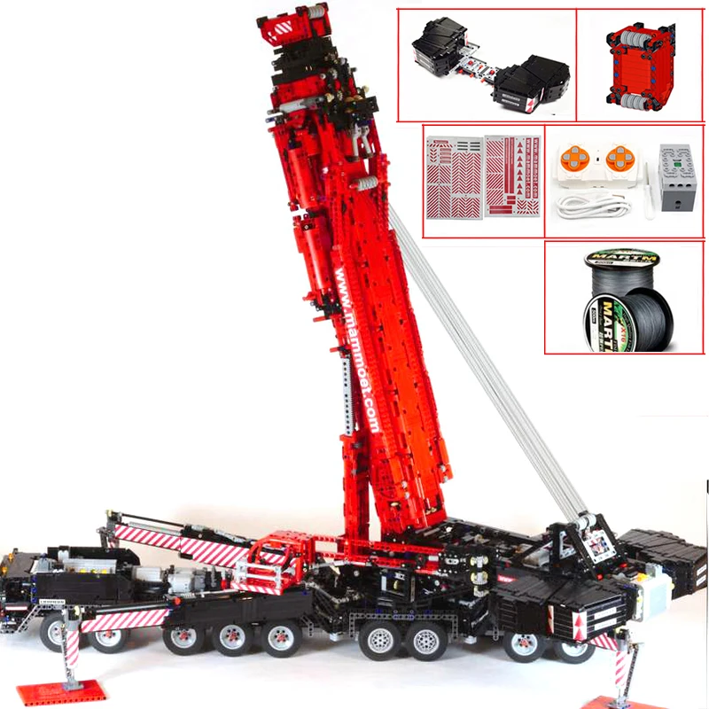 

NEW Upgraded Power Mobile Crane Building Blocks Model MOC-20920 LTM11200 Liebherrs High-tech Motor Kit DIY Bricks Toys Boy Gifts