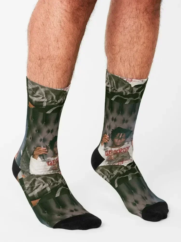 Фото Self Titled Playboi Carti Design Носки Рождественские счастливые носки Мужские женские №3