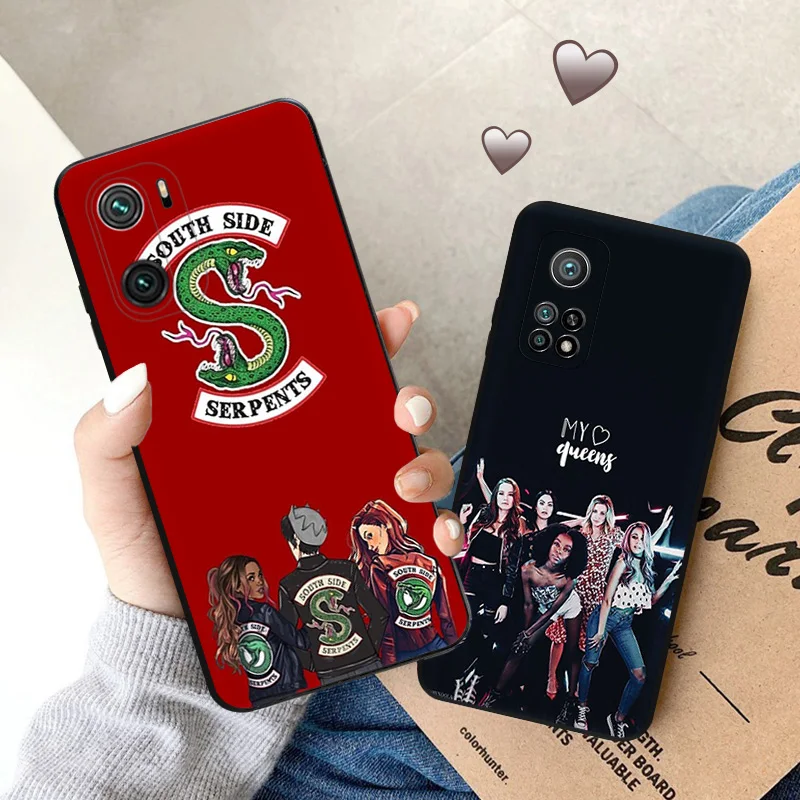 Черный матовый чехол для телефона Redmi K60 K50 K40 Note8 7 Xiaomi Mi 11 11T 10 T Note Lite Riverdale South Side