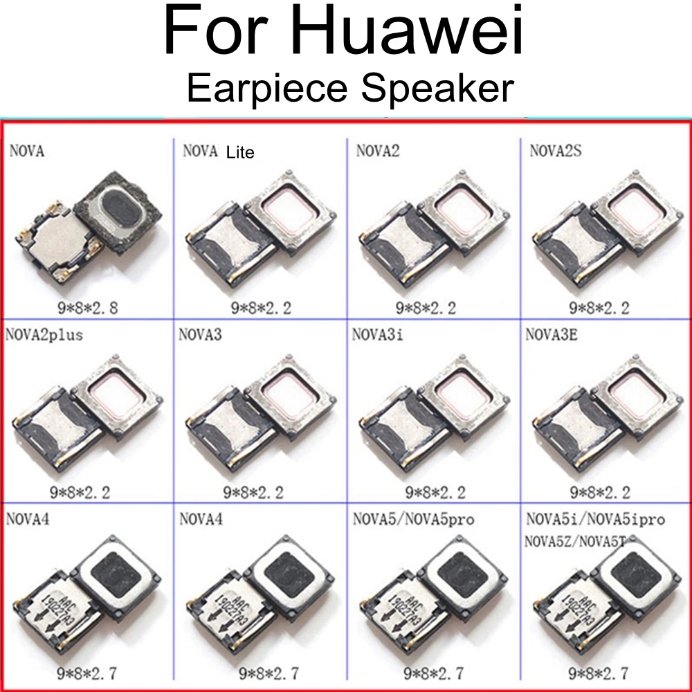

Earpiece Speaker Replacement Parts For For Huawei Nova Lite 2 Plus 2S 3 3i 3E 4 5 5i Pro
