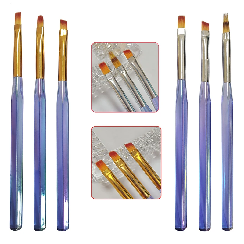 

3Pcs/Set Acrylic Nail Art Line Painting Pen 3D Tips Manicure Flowers Patterns Drawing Pen UV Gel Brushes Painting Tools