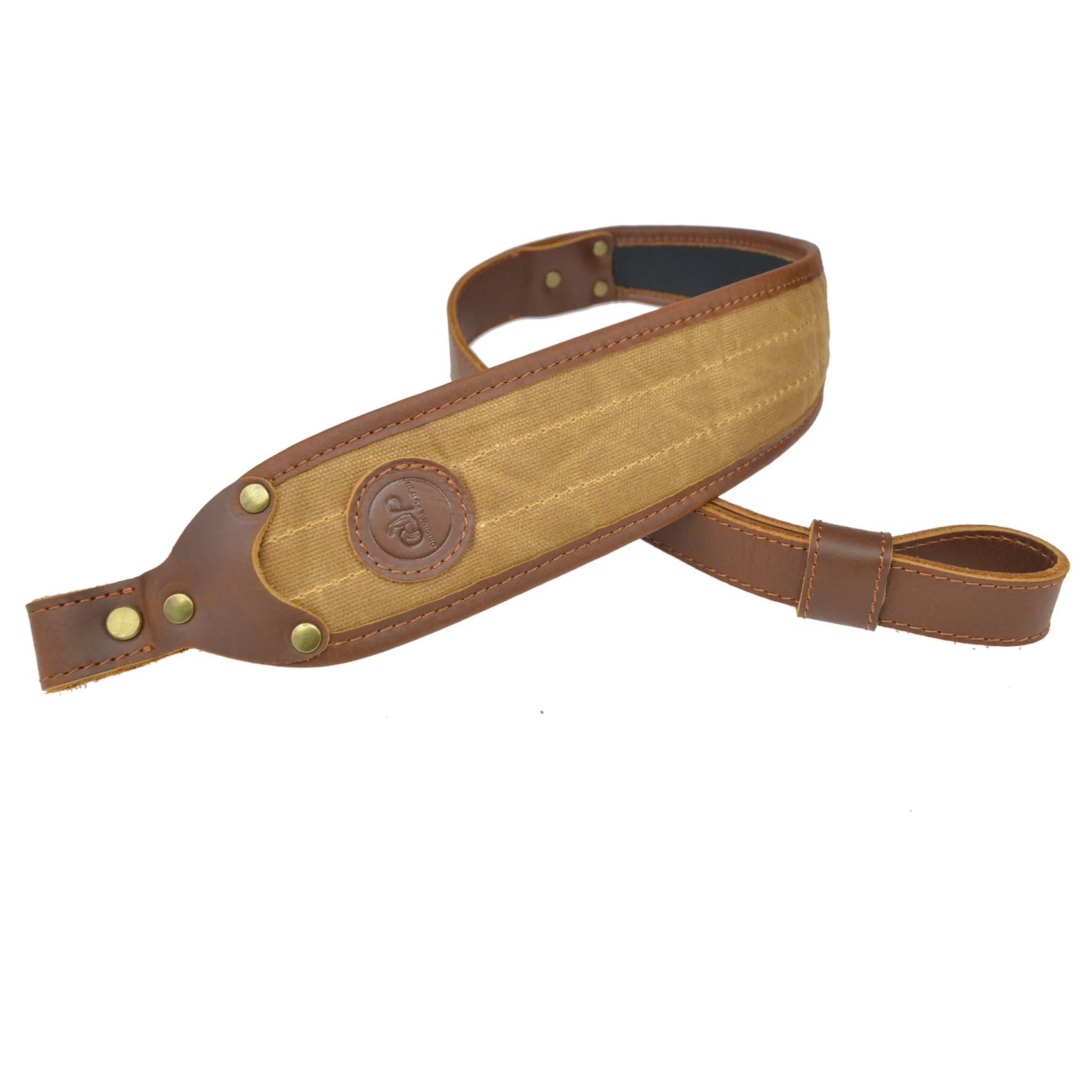 

2 Points Leather Rifle Gun Sling Adjustable Shoulder Padded Canvas Shotgun Strap Shooting Tactical Belt 106cm