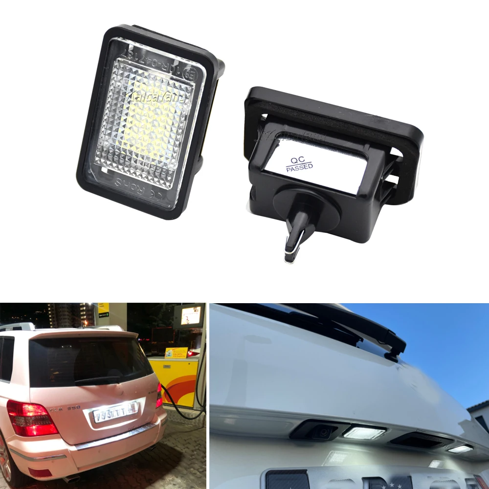 

2 светодиодный т., Автомобильные светодиодные лампы для номерного знака MERCEDES BENZ GLK X204 2007-2013