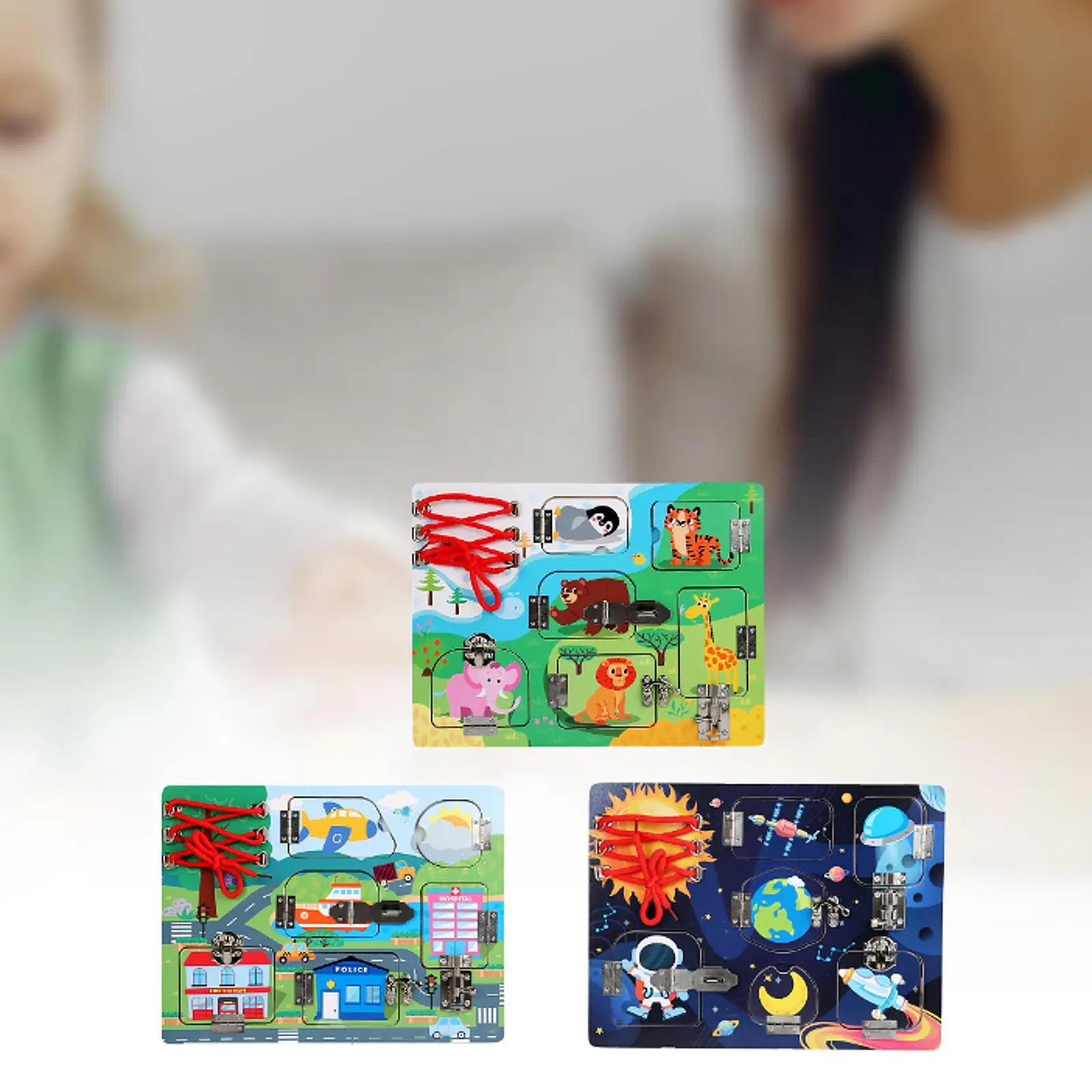 Деревянные защелки Busy Board дорожная игрушка интерактивная деревянная сенсорная