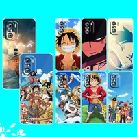 asce luffy one piece for xiaomi redmi note 10s 10 k50 k40 gaming pro 10 9at 9a 9c 9t 8 7a 6a 5 4x transparent phone case